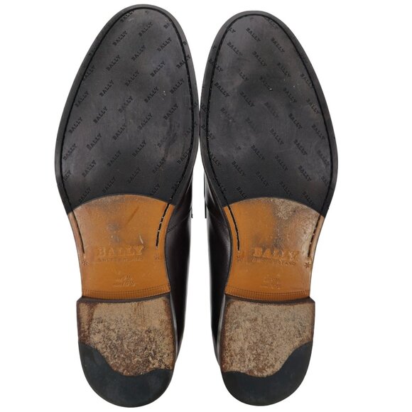 Bally Switzerland Webb Dark Brown Leather Penny Loafers Mens 10.5 Dress Shoes main image 10